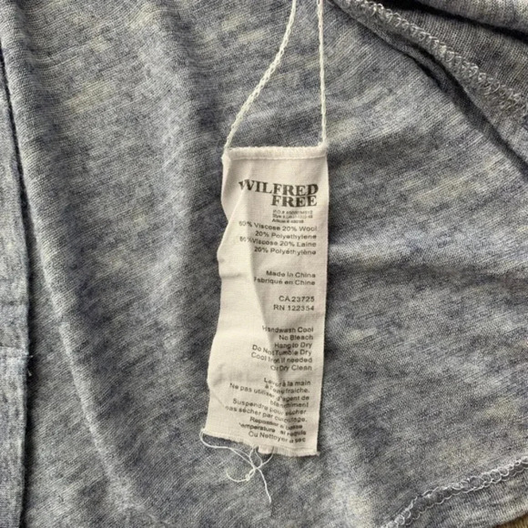 Aritzia Wilfred Free T-Shirt Heathered Oversized Marle Crew neck Short Sleeve - Picture 12 of 14